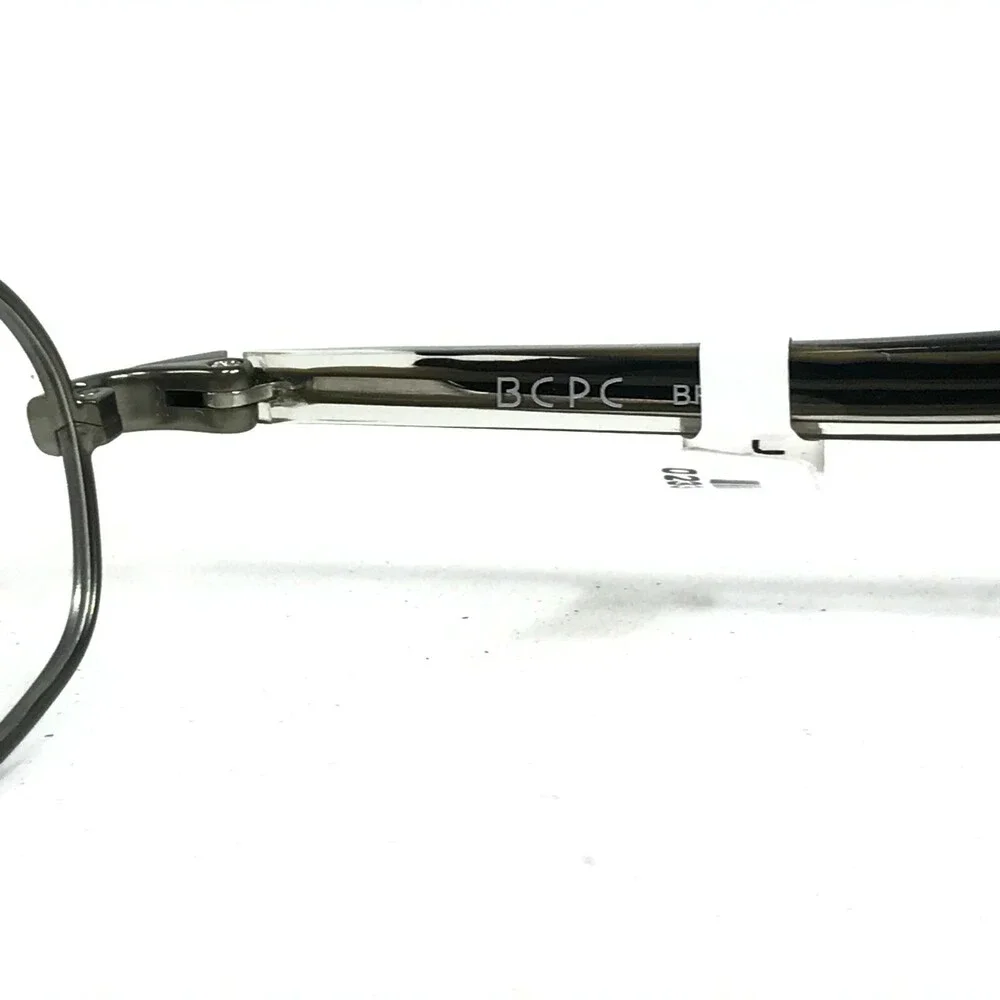 BCPC Eyeglasses Frames BP-180 col.37 Clear Gray Round Oval Full Rim 54-18-140